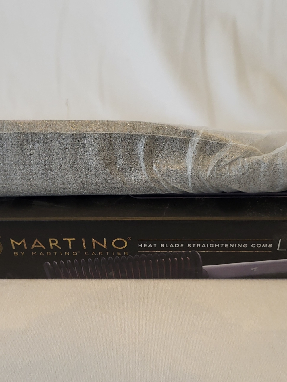 Martino Heat Blade Straightening Comb Lite Hair Straightener Comb Black